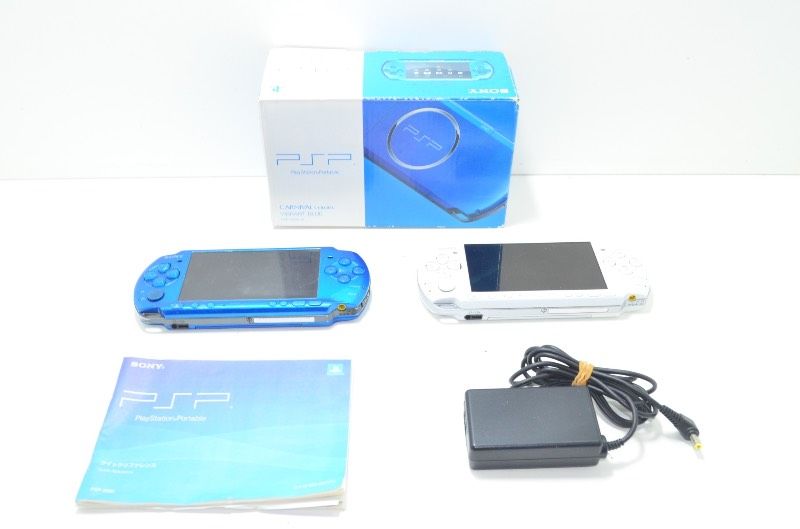 ソニー SONY PSP-3000 バイブラントブルー ＆ パールホワイト 本体 2台セット