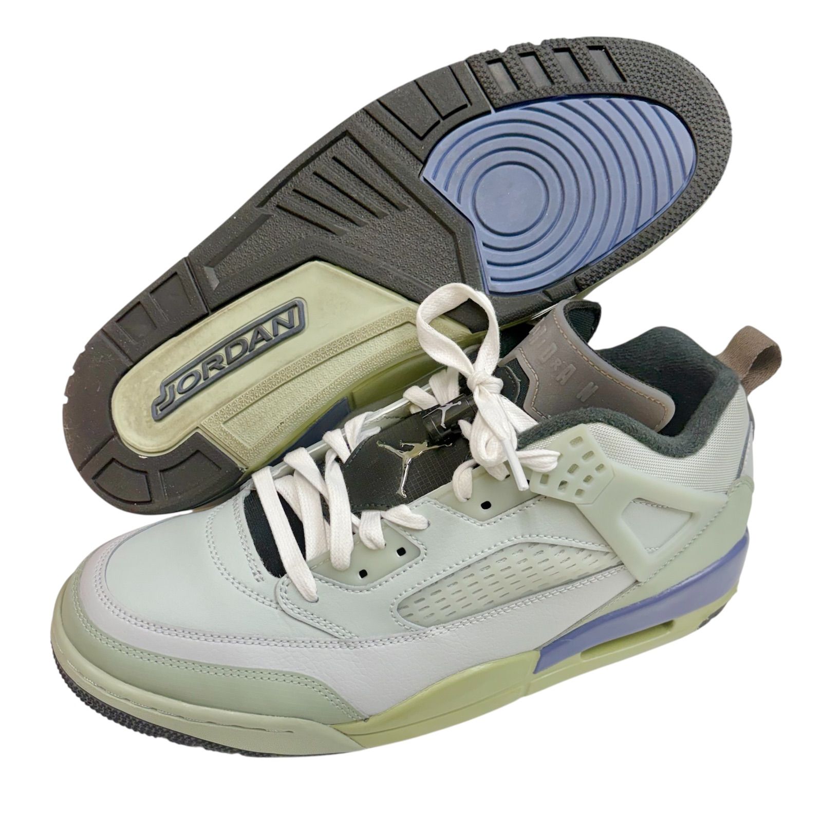 上 NIKE JORDAN SPIZIKE LOW ナイキ ジョーダン スパイジーク ロー US11 29cm グレー×オリーブトーン ワンオーナー 品 AYA 025111004004.OGS