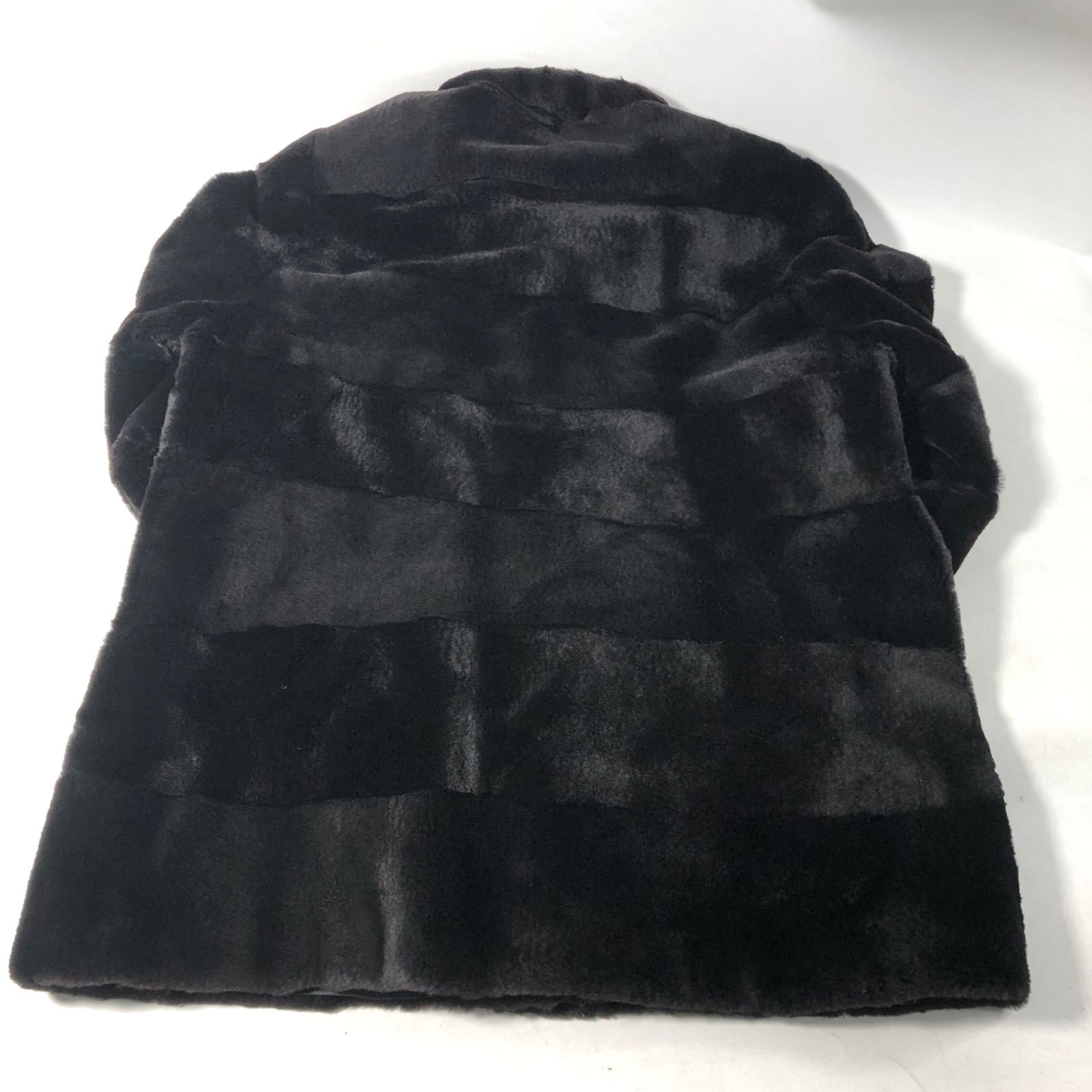 A1114-8-5 GRES グレ レディース ファージャケット ブラック