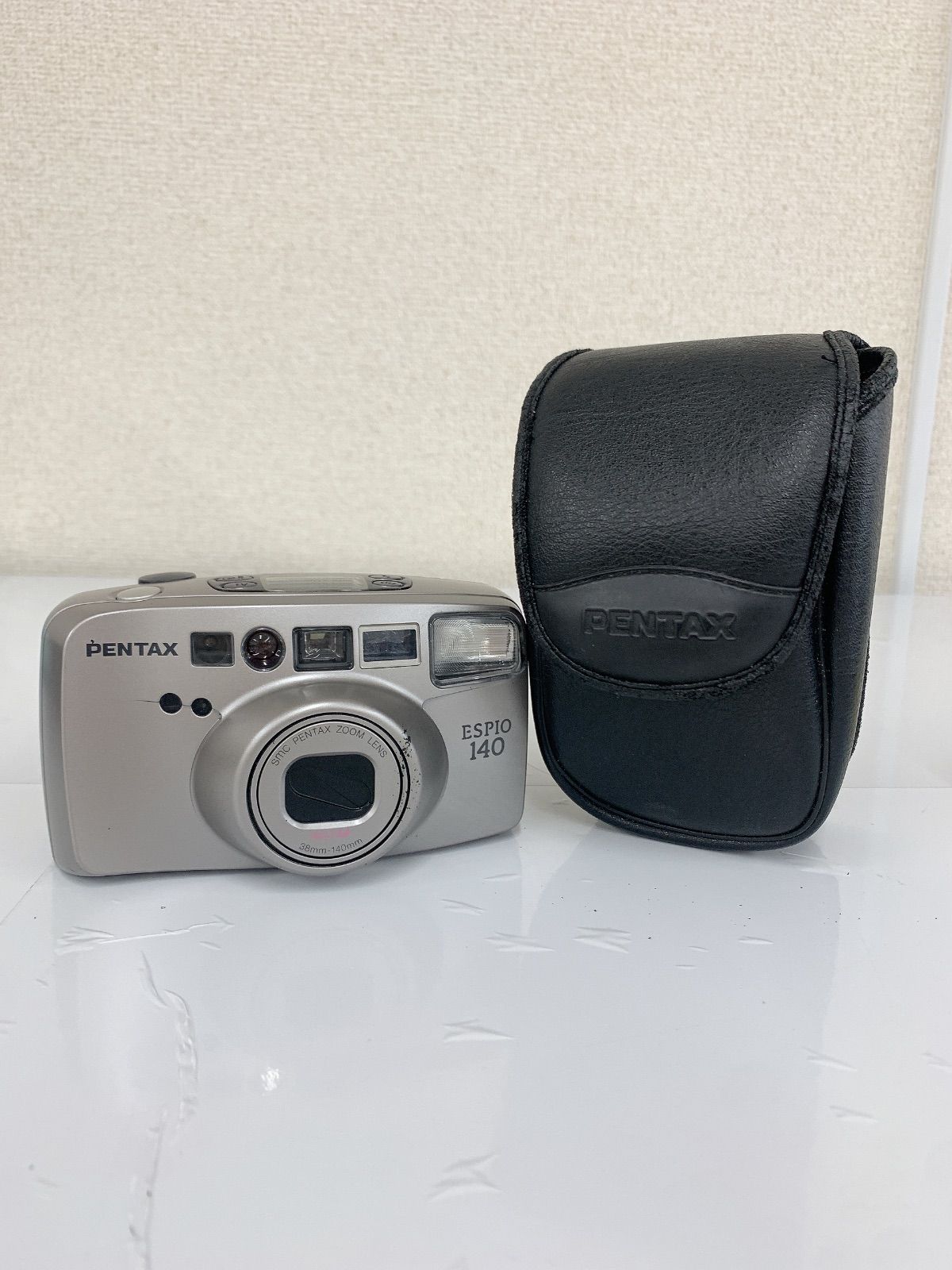 ○3 【通電未確認】PENTAX ESPIO 140 フィルムカメラ シルバー ケース