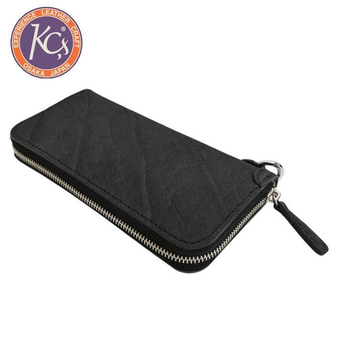 KC s ケイシイズ 商品 ウォレット ラウンドジップ 4 姫路黒桟 エレファント エキゾチック 長財布 財布 象革 ケーシーズ kcs-2025aw-a
