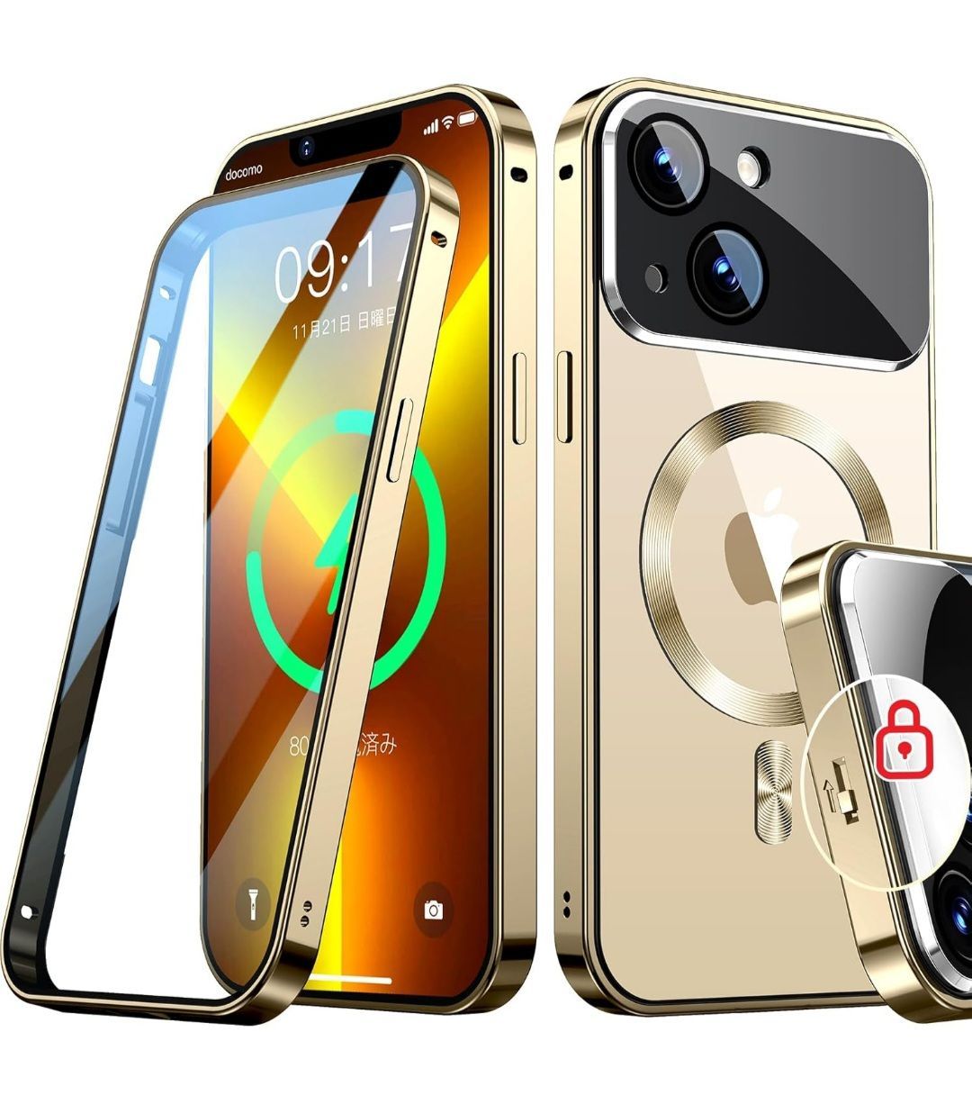 アップル純正100% iphone13mini ケース　コード　フィルム付 アップル純正100% iphone13mini ケース コード フィルム付 iPhone