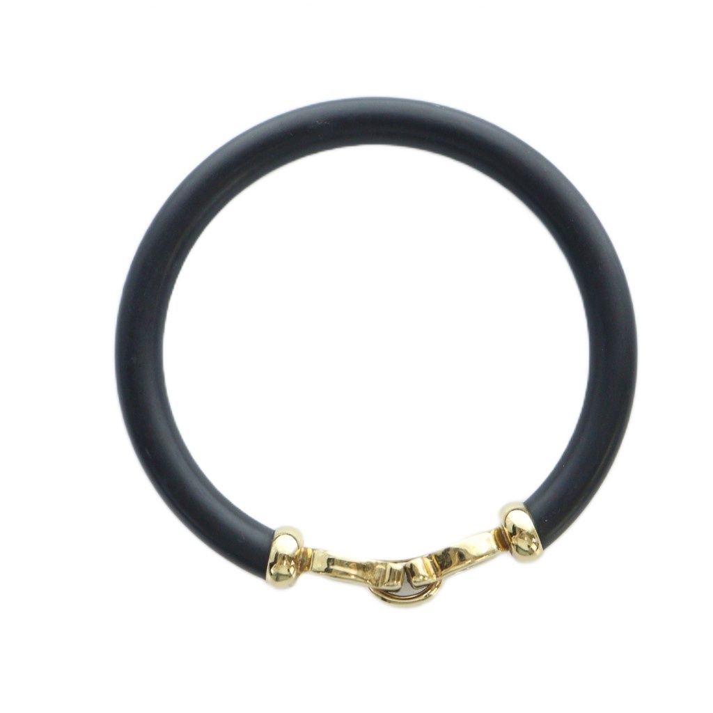 サルヴァトーレフェラガモ Salvatore Ferragamo ブレスレット バングル ガンチーニ 黒 ブラック GY 05 MQ