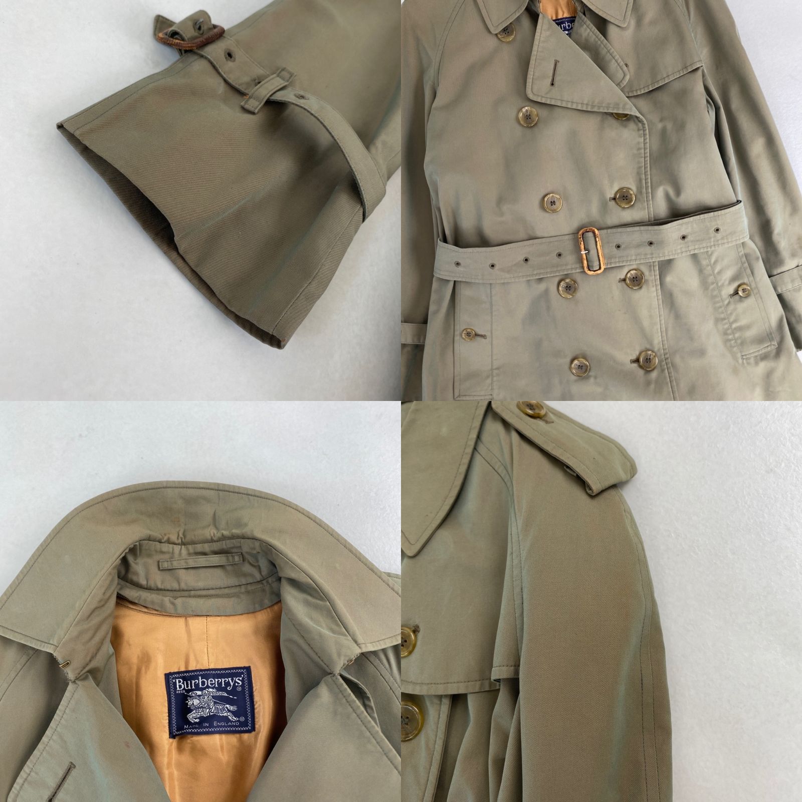 Burberrys ダブルトレンチコート ベルト ライナー ノバチェック カーキ