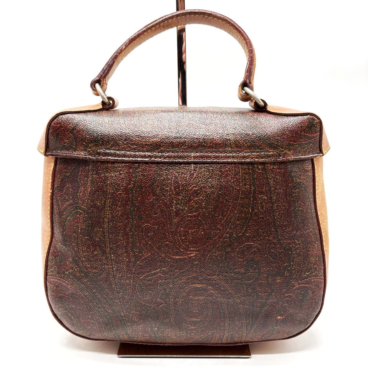 良品】 ETRO エトロ ハンドバッグ ショルダーバッグ 2way ペイズリー柄