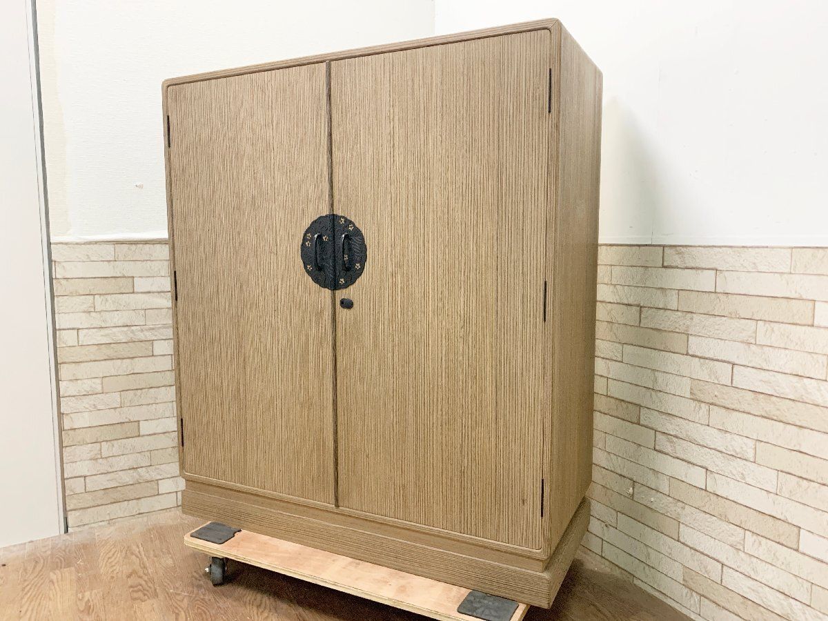 加茂 総桐たんす 箪笥 着物箪笥 和箪笥 大開き 8段 鍵付き 和家具 和室 整理箪笥 木製 ヴィンテージ 畑1163