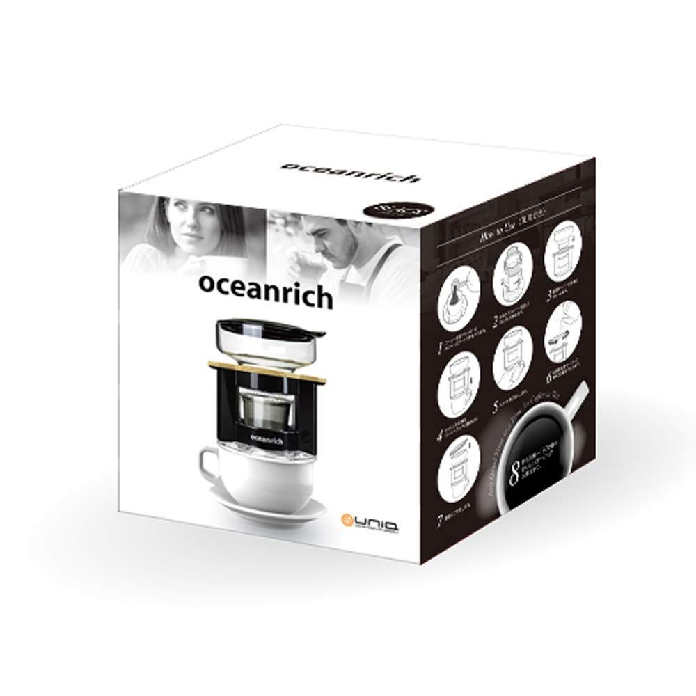 HJJコーヒーメーカーグラインダー全自動ハンドドリップコーヒーメーカーアウトドア、キャンプ、持ち運び可能お手入れ簡単 (ホワイト) 自動 ハンドドリップ  oceanrich X7 ポータブル 珈琲ドリッパー ステンレスマグカップ セットオーシャンリッチ コーヒー ドリッパー 自動 ... oceanrich 自動ドリップ・コーヒーメーカー （ホワイト）