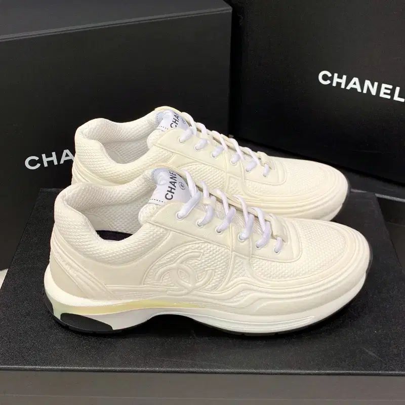 【新品未使用】CHANEL ニットスニーカー アイボリー imgrc0157460531.jpg