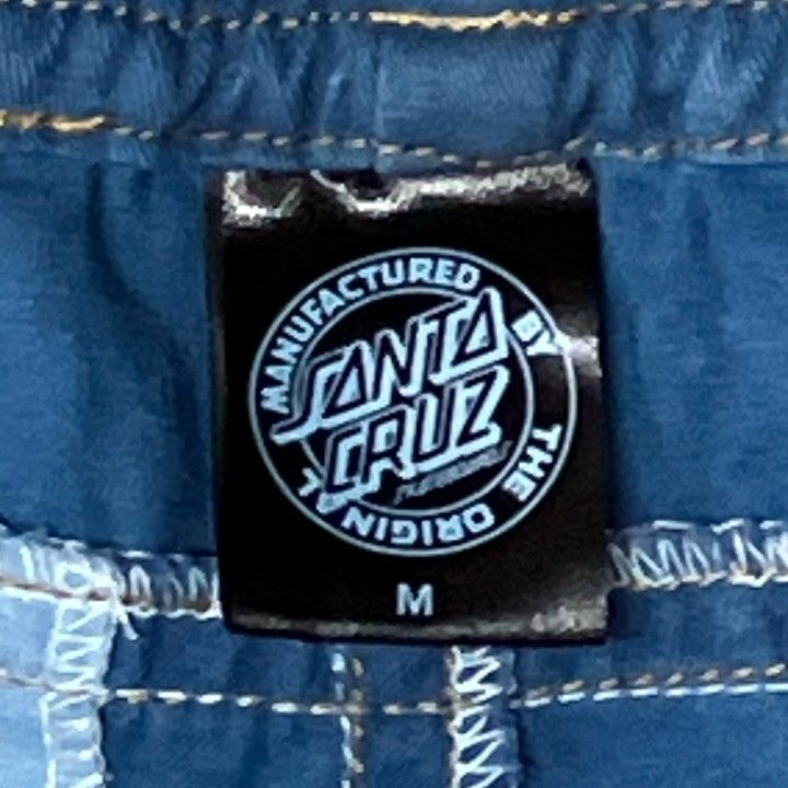 SANTA CRUZ 藍染リメイク スケーターパンツ Mサイズ デニム調 イージー