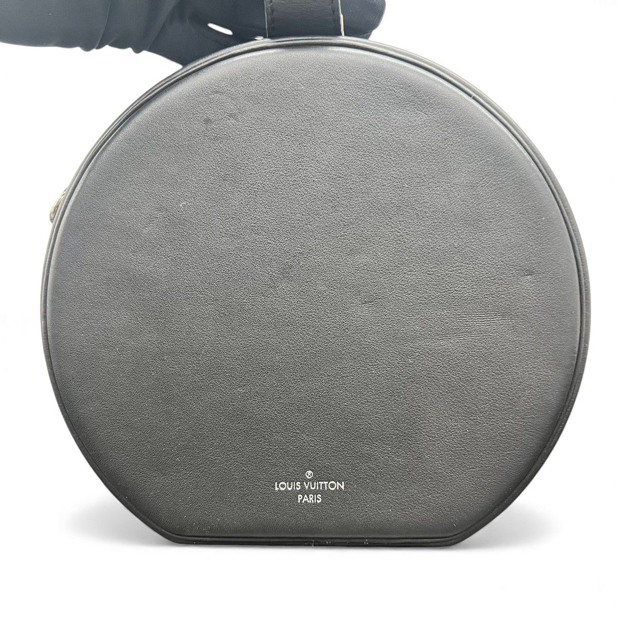 LOUIS VUITTON ルイ ヴィトン プティット ボワット シャポー 2way ハンドバッグ ショルダーバッグ M53798 レザー ブラック マルチ ラウンド ルイヴィトン LV Aランク 鑑定済 ヴィトンバッグ