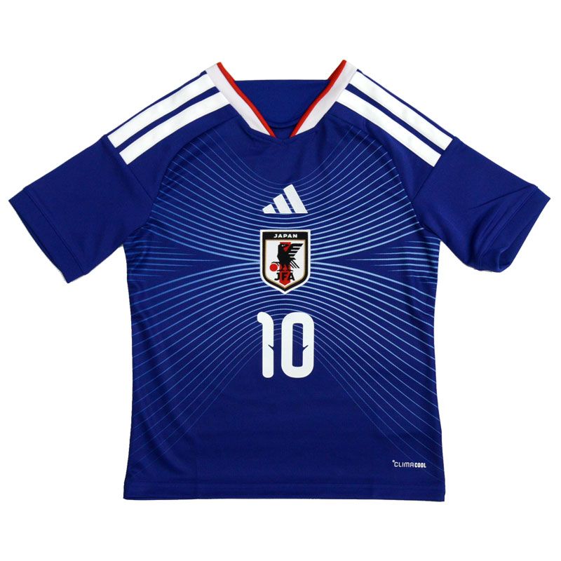 キッズ アディダス サッカー日本代表 2026 ホーム ユニフォーム 背番号10 堂安律 ジュニアJAPAN 26 SS UV 719-JZ 9688 10