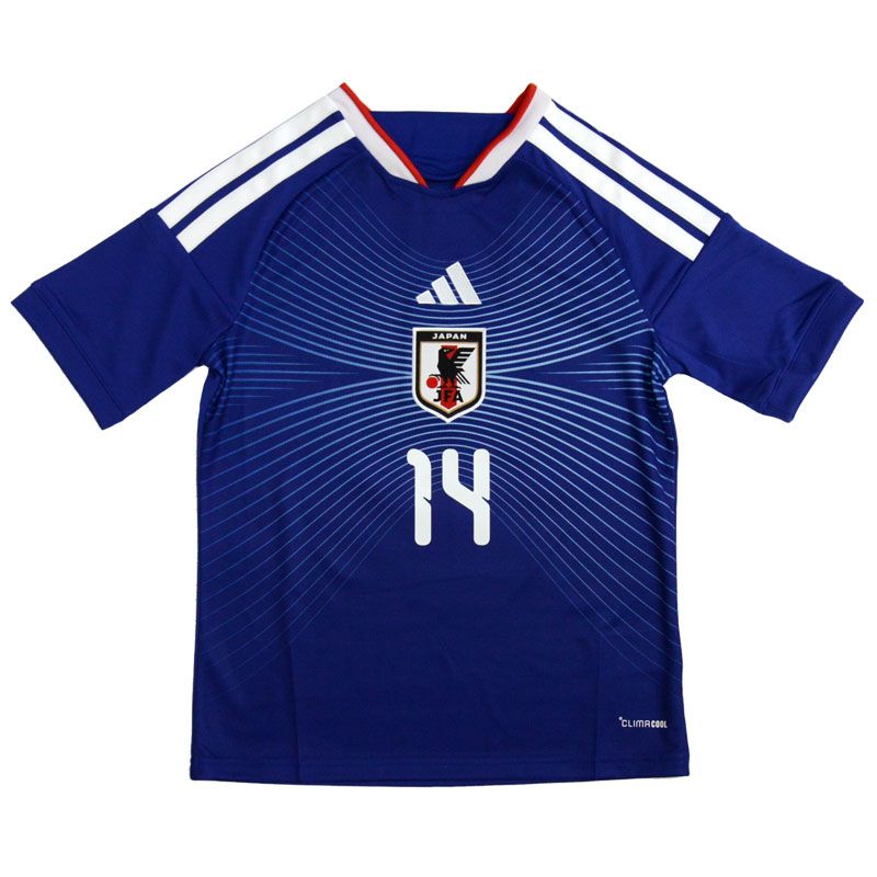 キッズ アディダス サッカー日本代表 2026 ホーム ユニフォーム 背番号14 伊東純也 ジュニア JAPAN 26 SS UV 719-JZ 9688 14