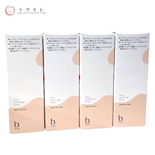 トクキレ ビーリス エアリー リングフォーム ダークブラウン 80 g ×4本セット