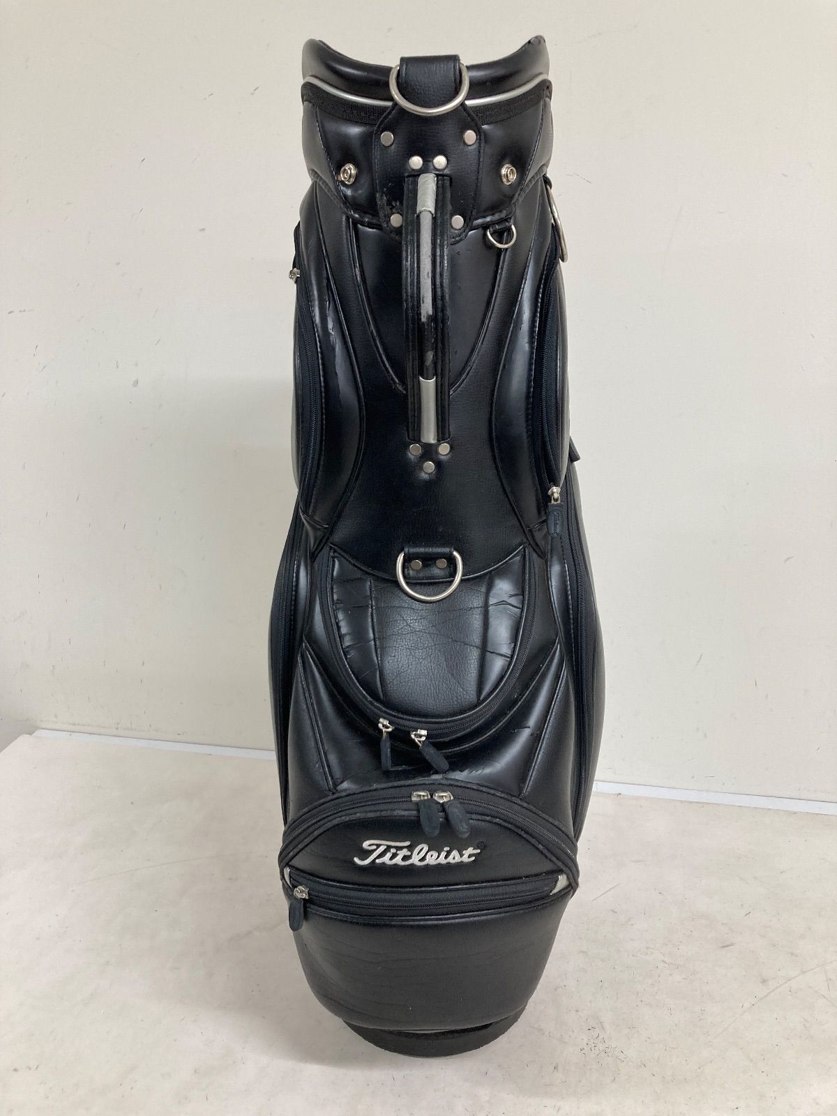 タイトリスト キャディバッグ Titleist キャディーバック ゴルフバック Titleist新品タイトリスト ゴルフ プレミアム | 新作 - ホワイト スタンド式 スリム TITLEIST(タイトリスト) キャディバッグ９型