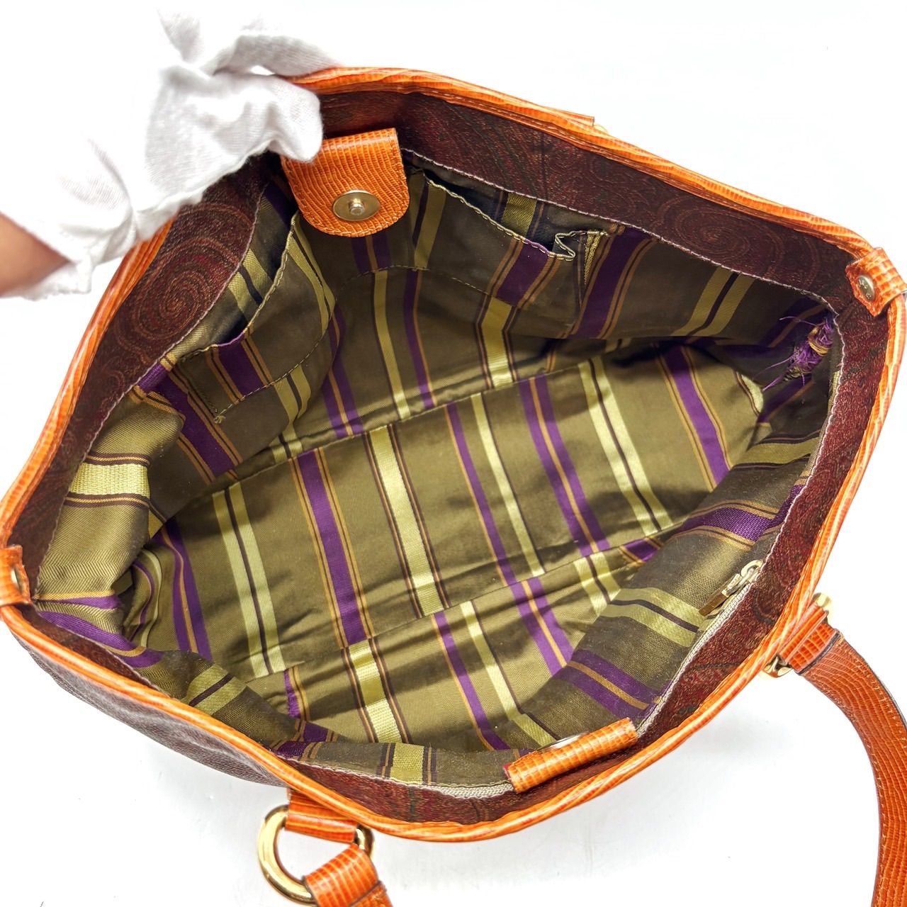 良品】 ETRO エトロ トートバッグ ハンドバッグ ショルダーバッグ 