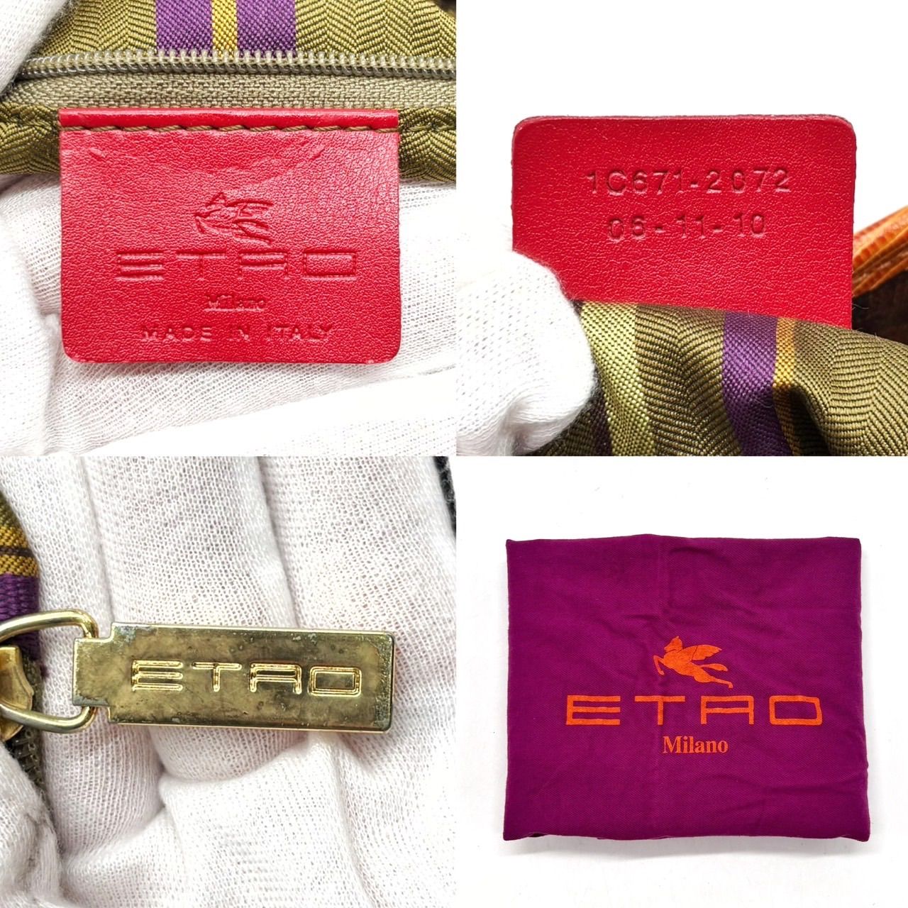 良品】 ETRO エトロ トートバッグ ハンドバッグ ショルダーバッグ 