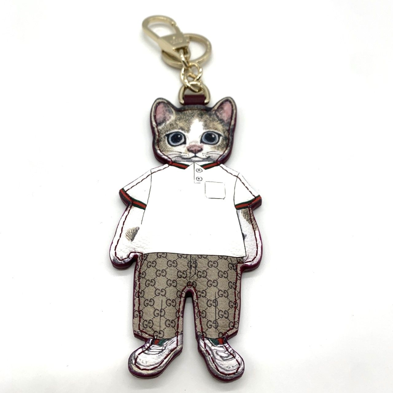 グッチ キーホルダー 日本限定 ヒグチユウココラボ 猫 (BORIS)チャーム