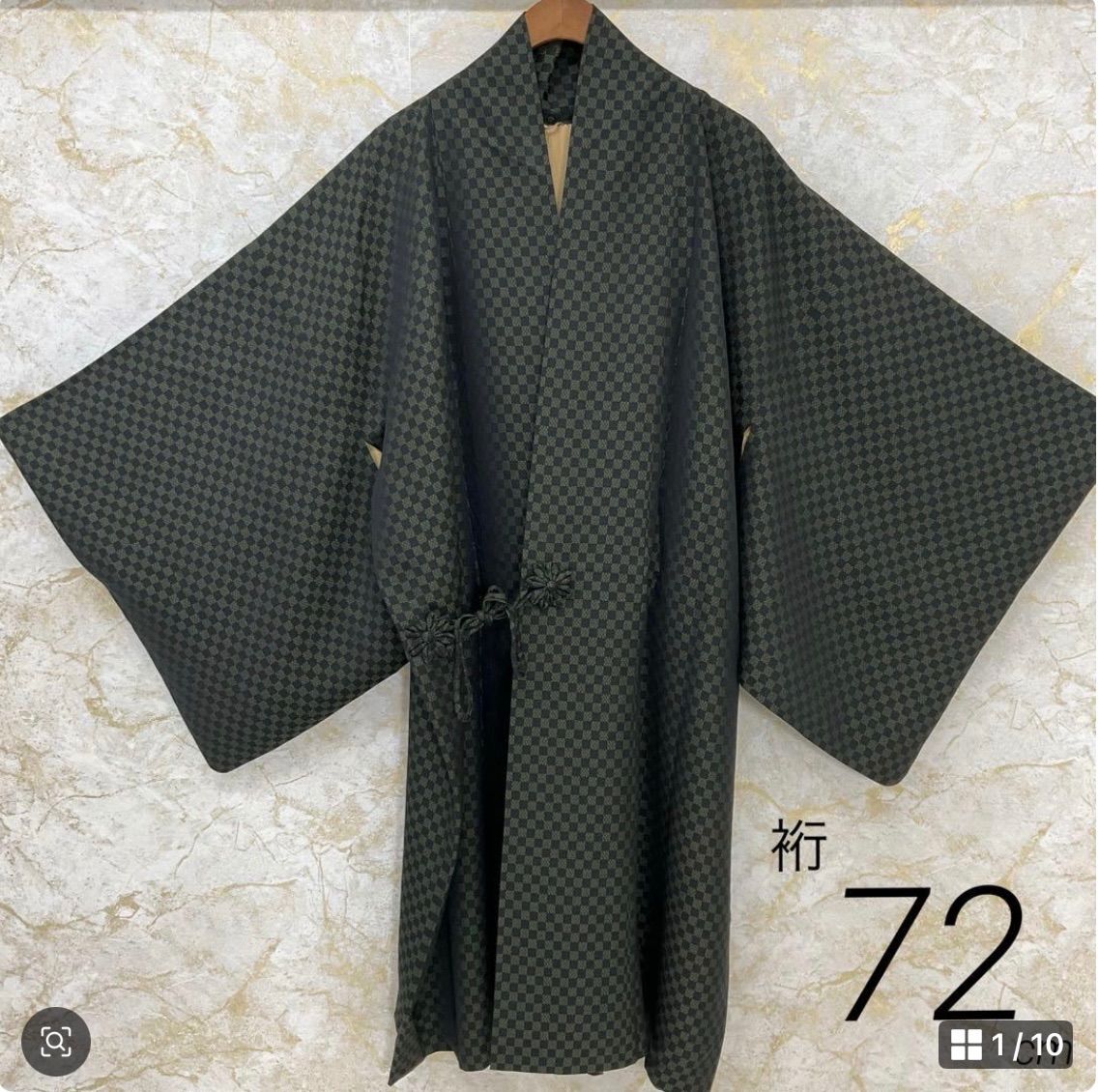 kimono one kimonoarisa 厳選 上質な素材のロング道中着 正絹 シルクソフトガード 裄長 裄72丈108.5