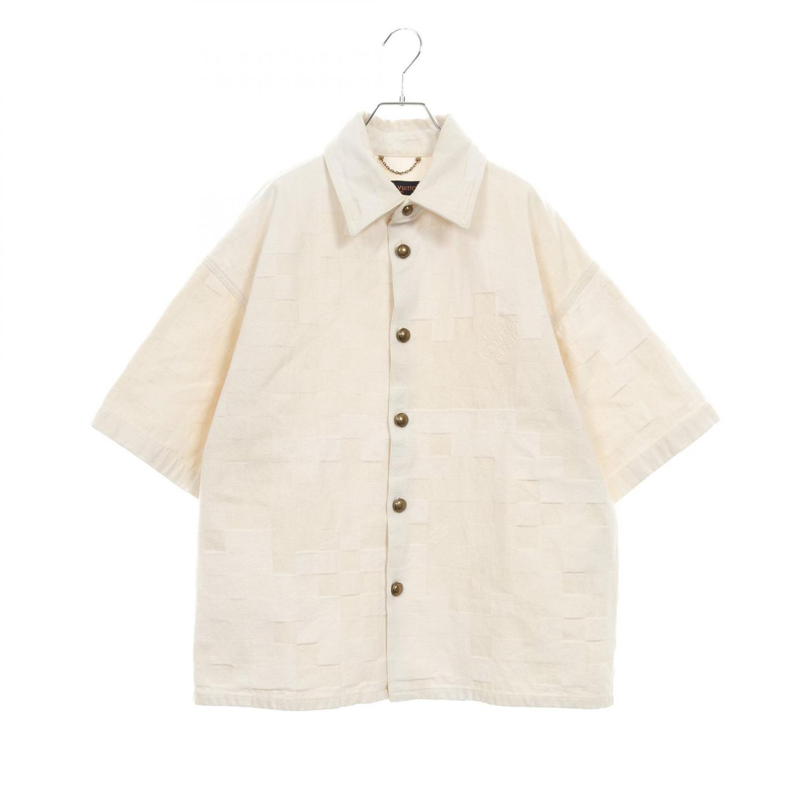 LOUIS VUITTON ルイ ヴィトン ダミエショートスリーブデニムシャツ その他トップス