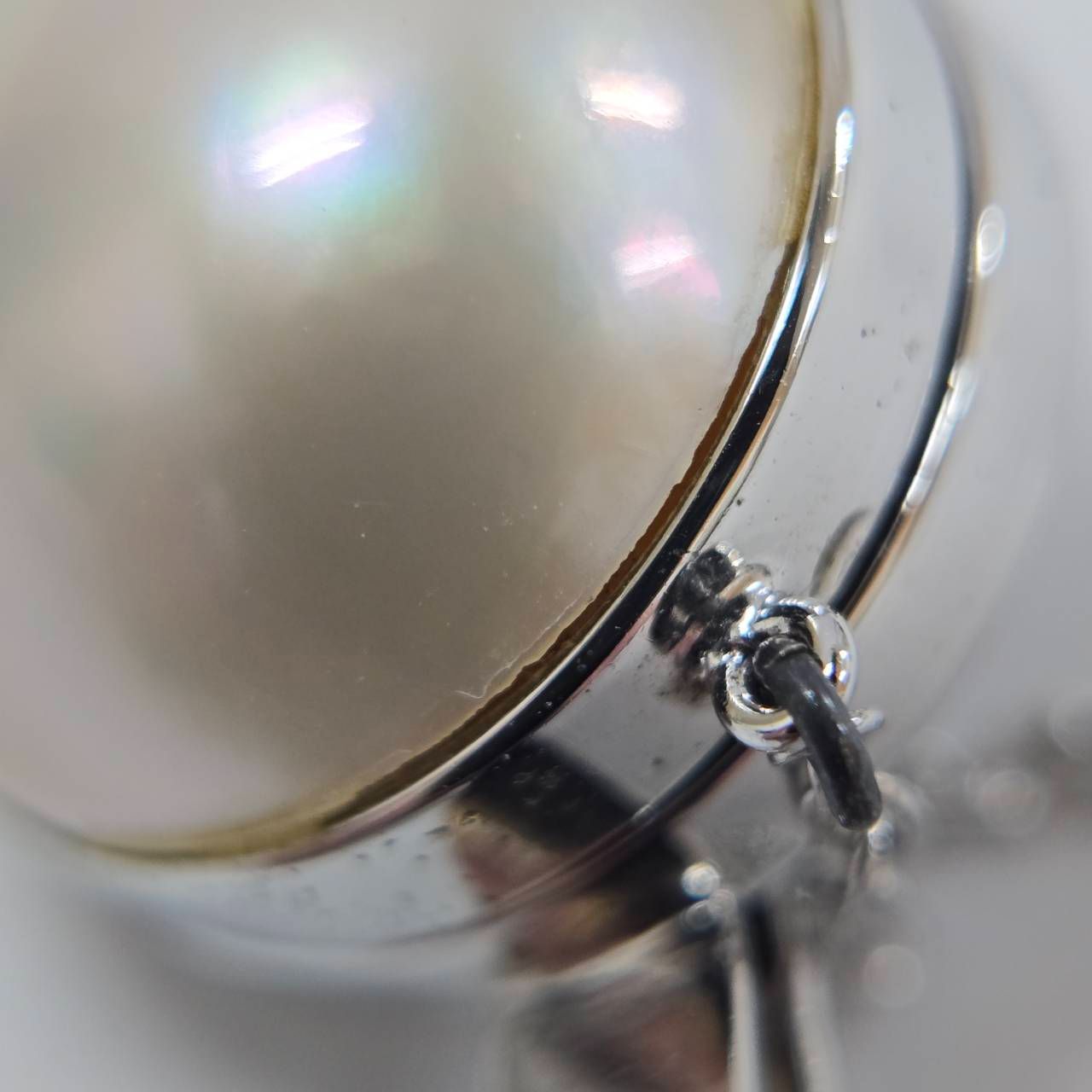 TASAKI 田崎真珠 タサキ マベパール ネクタイピン S刻印 シルバー