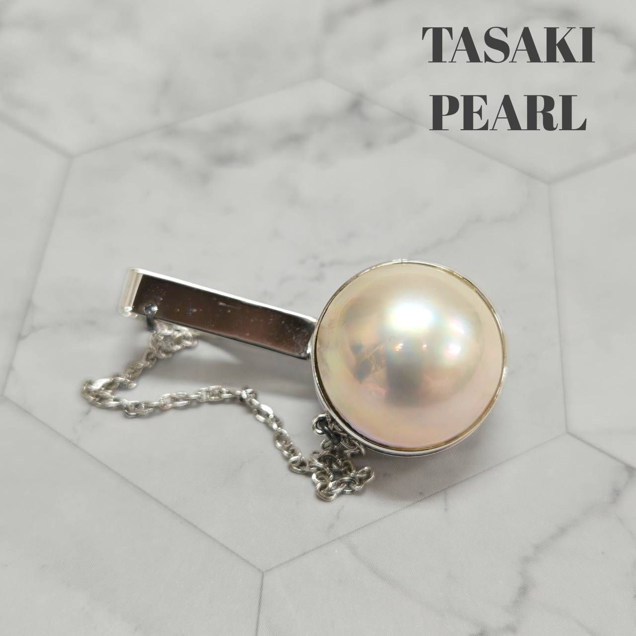 TASAKI マベパール ネクタイピン TASAKI 田崎真珠 タサキ マベパール ネクタイピン S刻印 シルバー