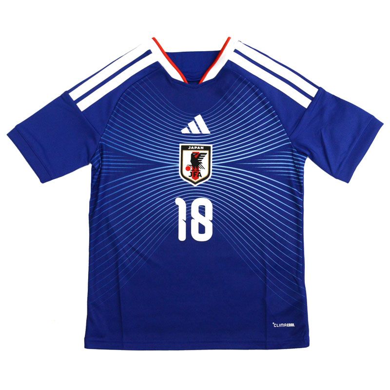 キッズ アディダス サッカー日本代表 2026 ホーム ユニフォーム 背番号18 上田綺世 ジュニア JAPAN 26 SS UV 719-JZ 9688 18