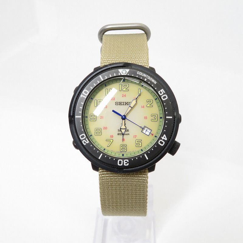 瀬戸大橋店 SEIKO セイコー 腕時計 アナログソーラー PROSPEX SBDJ029 ベージュ 131