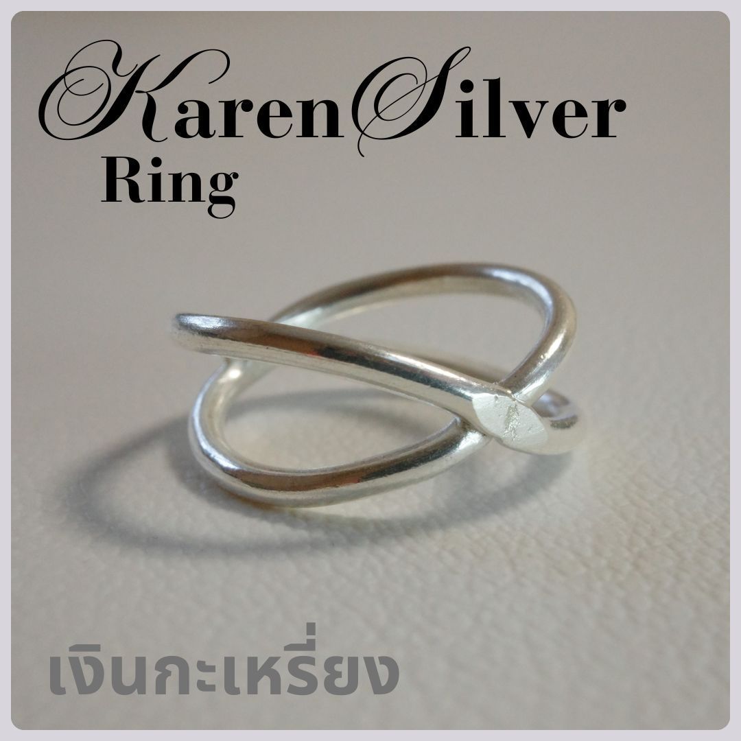カレンシルバー リング karen silver ring カレン族 クロス[KN025