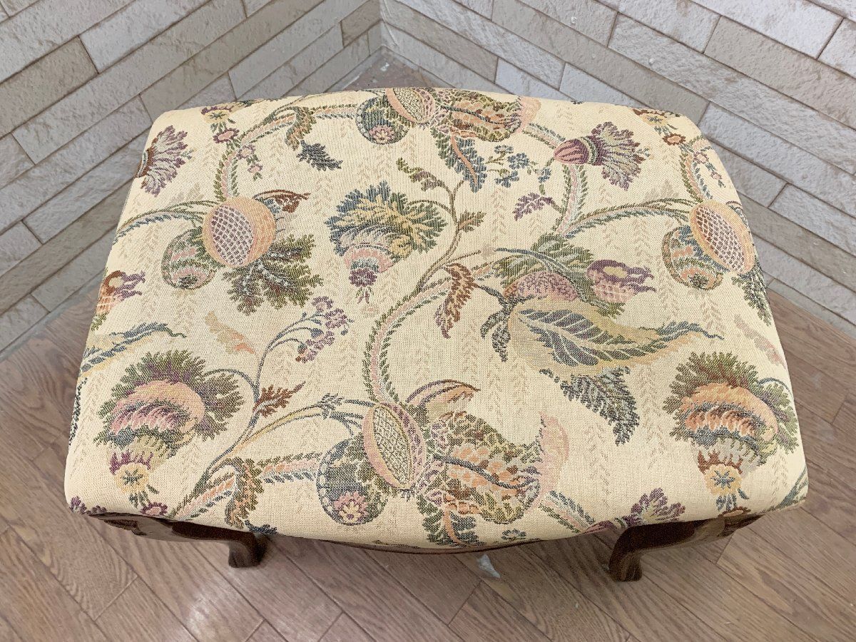 G1818 アンティーク調 猫脚アームチェア 鋲打ち ダマスク織り ゴブラン織り G1818 アンティーク調 猫脚アームチェア 鋲打ち ダマスク織り ゴブラン織り