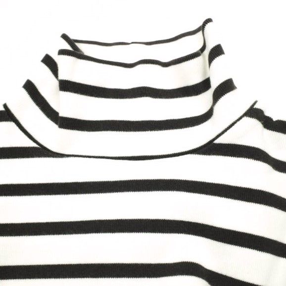 OUR LEGACY アワーレガシー ポルトガル製 MARRON WHITE STRIPE ハイネックボーダーロングスリーブTシャツ 46 MARRON/WHITE カットソー OUR LEGACY アワーレガシー ポルトガル製 MARRON WHITE STRIPE