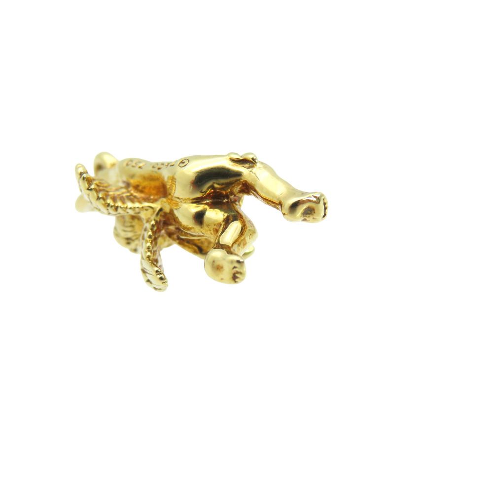 新品同様 ティファニー ケルビム 天使モチーフ K18YG ペンダントトップ