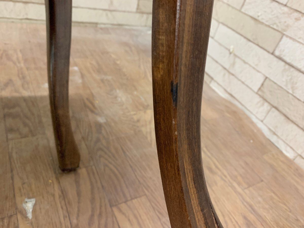 ◇イタリアンクラシック調 スツール 猫脚 鋲打ち ゴブラン織り