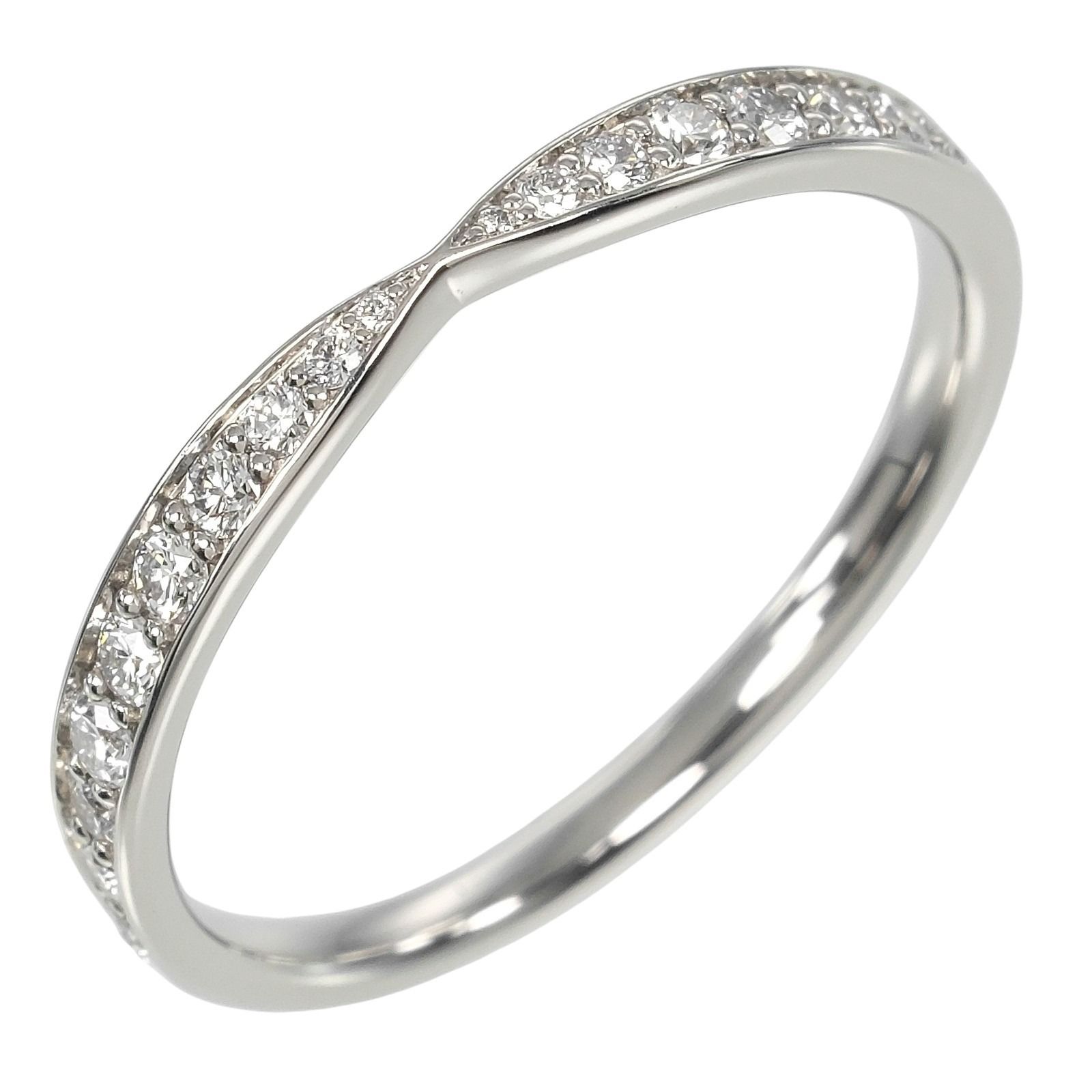 TIFFANY-Co. ティファニー ハーモニー Pt950プラチナ×ダイヤモンド 16号 レディース 3g リング 指輪