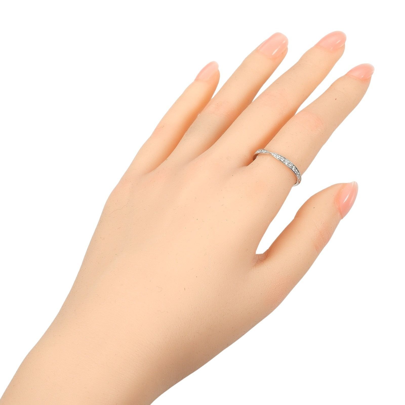 TIFFANY-Co. ティファニー ハーモニー Pt 950プラチナ×ダイヤモンド 16号 レディース 3 g リング 指輪