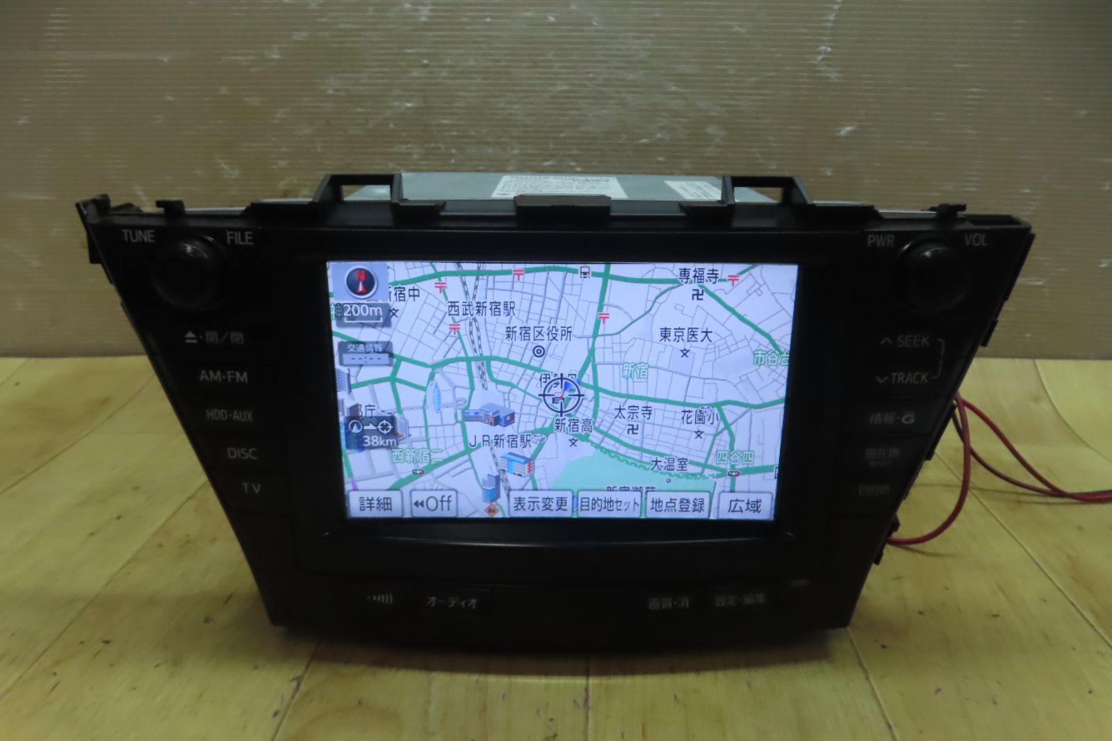 付 F 4650 トヨタ プリウスα アルファ ZVW 40 86100 47185 26065 HDDナビ 地図2013年 Bluetooth CD DVD再生OK 本体のみ