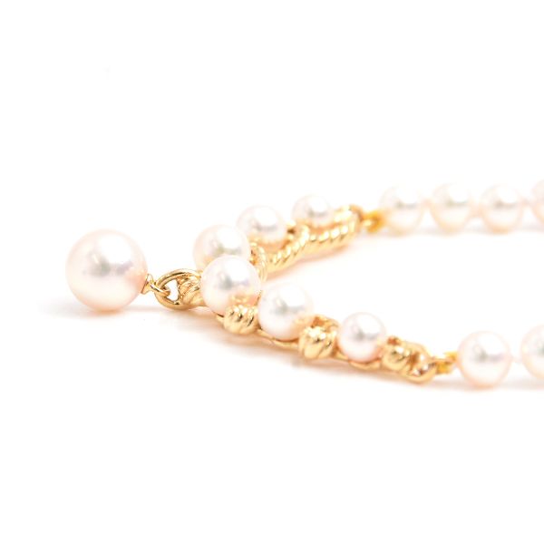 ミキモト ネックレス レディース ベビーパール ネックレス イエロー