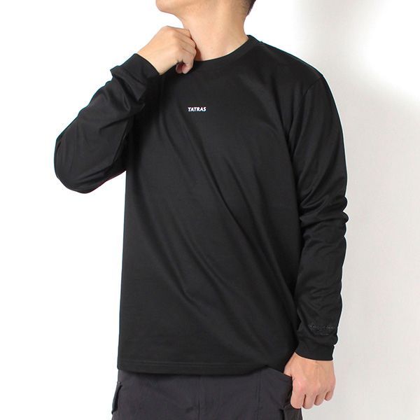 25AWモデル タトラス TATRAS メンズ SCILLATO スシラット 長袖Tシャツ【BLACK】 MJXA0211083588 BLACK/【2025-26AW】m-tops