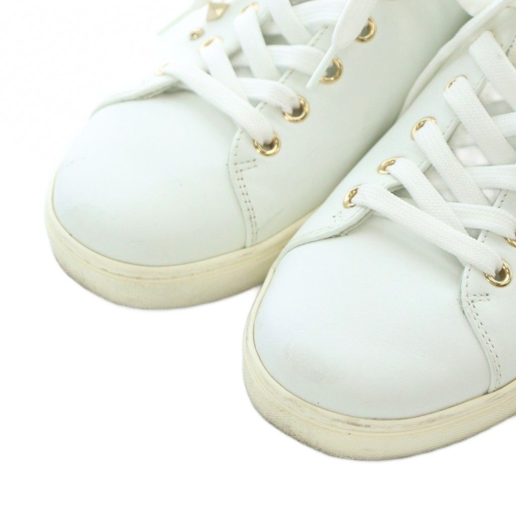  ドルチェ-ガッバーナ ドルガバ DOLCE-GABBANA スニーカー シューズ レザー スタッズ ハート 37 23 cm 白 ホワイト CK 0167 RI OS スニーカー 靴