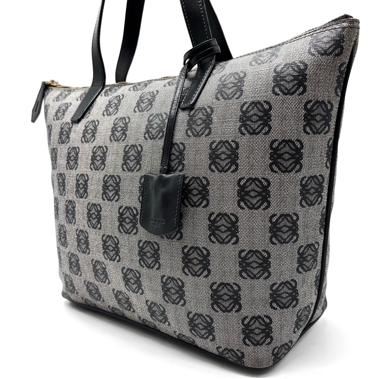 ✨良品✨ LOEWE ロエベ アナグラム PVC 総柄 ハンドバッグ トート