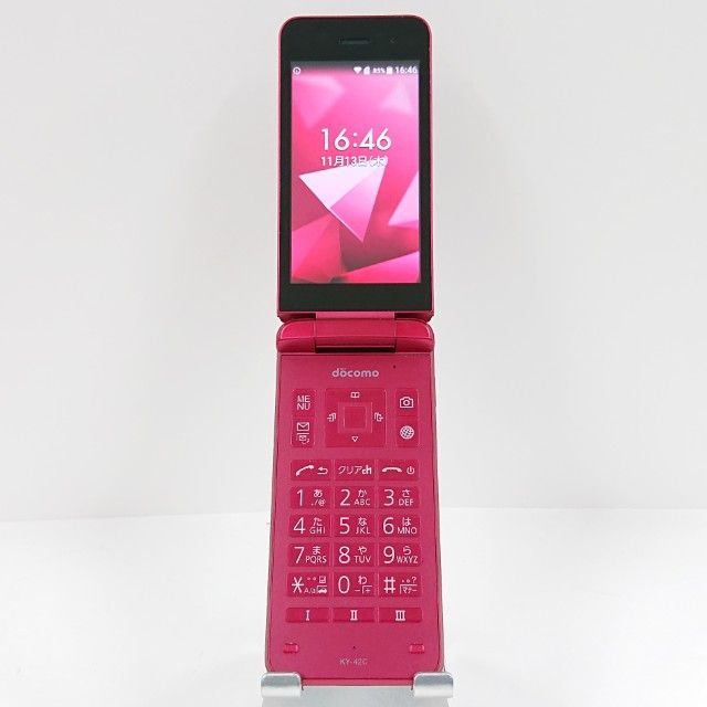 DIGNO ケータイ KY-42C ドコモ レッド 本体 c15459