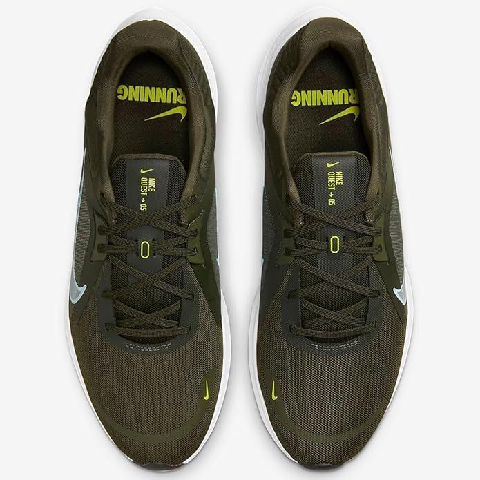  ナイキ クエスト 5 QUEST カーゴカーキ セコイア ホワイト グレイシャーブルー DD 0204 300 25 cm その他 靴