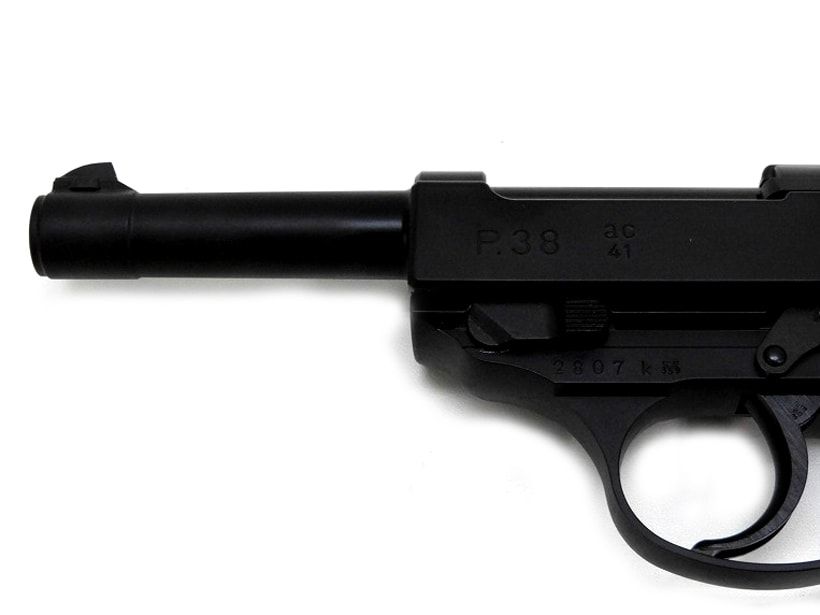 P38 トイガン ブラック/ブラウン　マルシン P38 トイガン ブラック/ブラウン マルシン マルゼン】ワルサーP38 ブラック