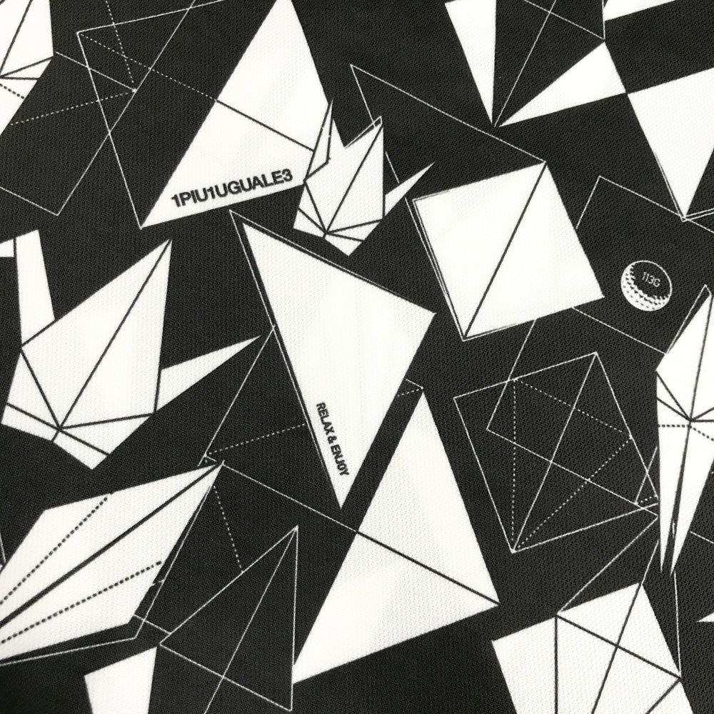 サイズ：5 1PIU1UGUALE3 GOLF 半袖ポロシャツ 総柄 ブラック系