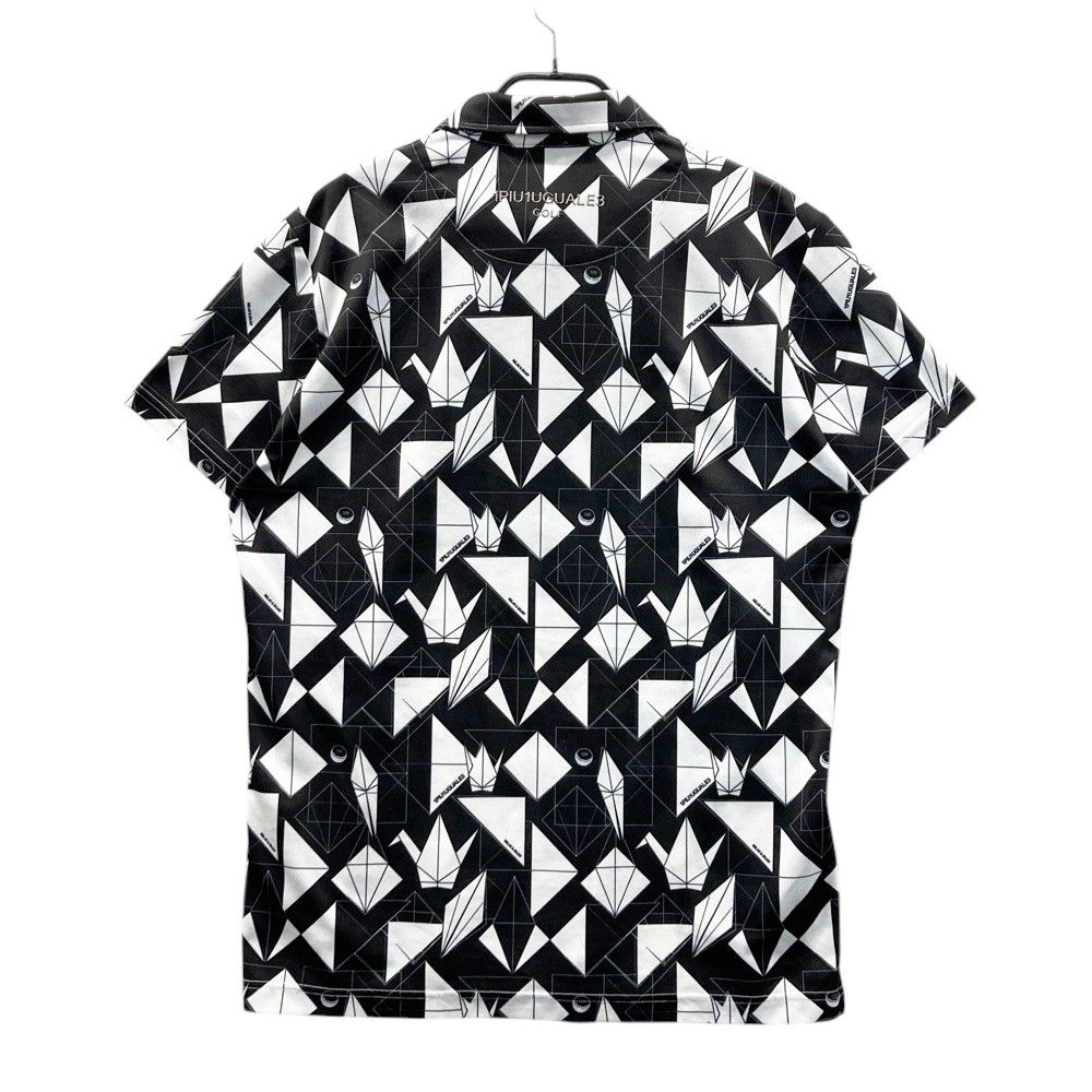 サイズ：5 1PIU1UGUALE3 GOLF 半袖ポロシャツ 総柄 ブラック系