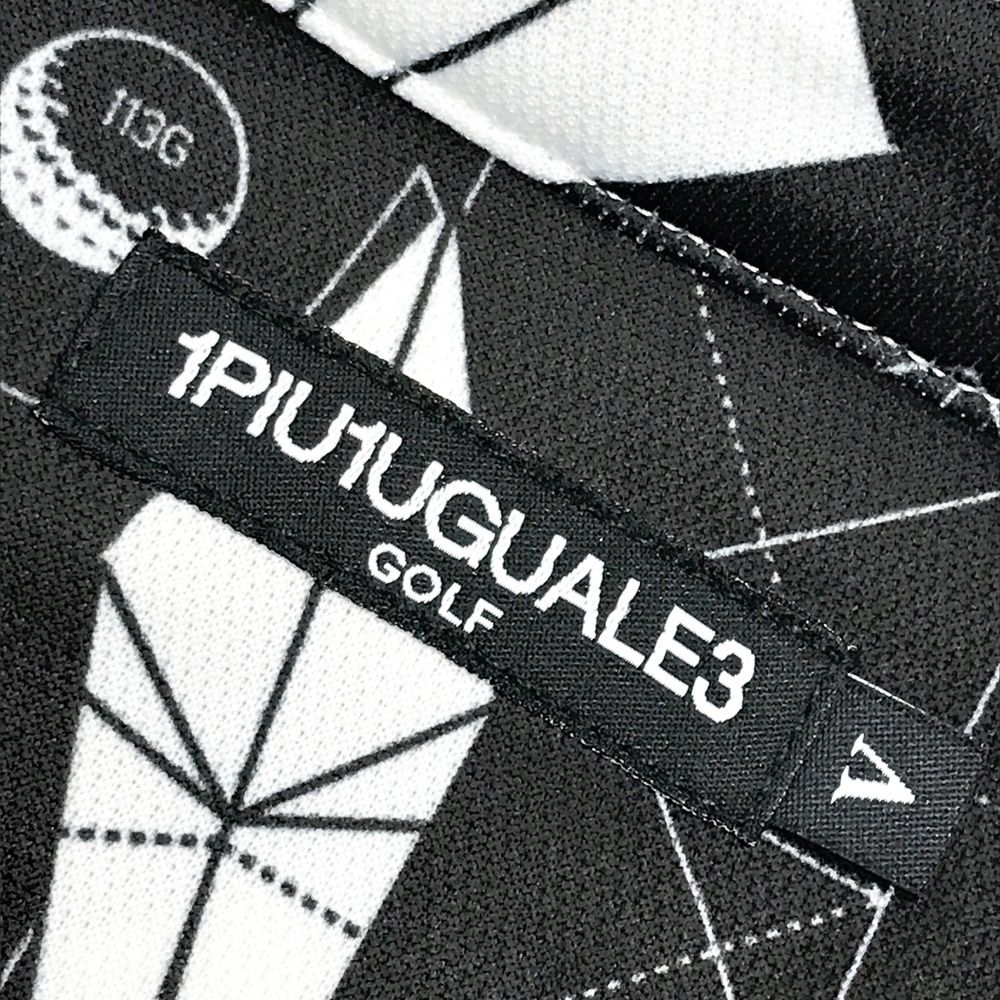 サイズ：5 1PIU1UGUALE3 GOLF 半袖ポロシャツ 総柄 ブラック系
