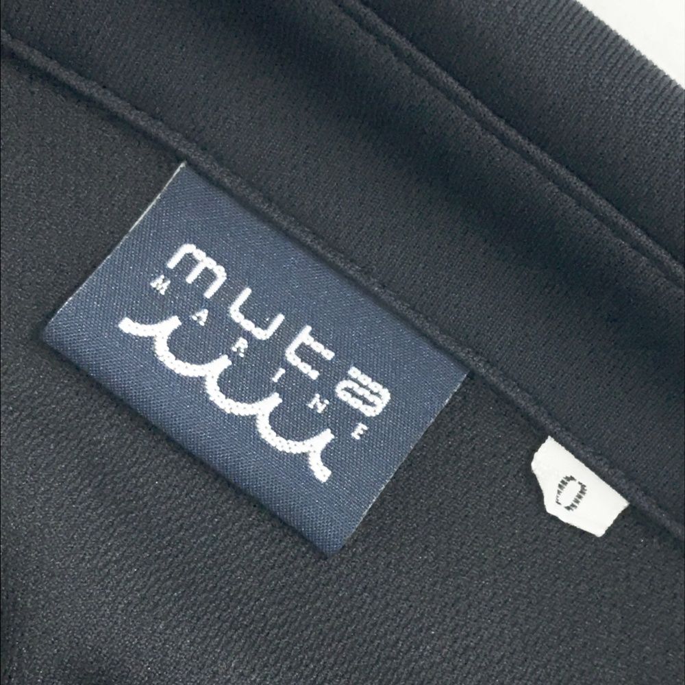  サイズ 0 MUTA MARINE ムータマリン 半袖ポロシャツ ブラック系 ゴルフウェア レディース ストスト シャツ レディースウェア