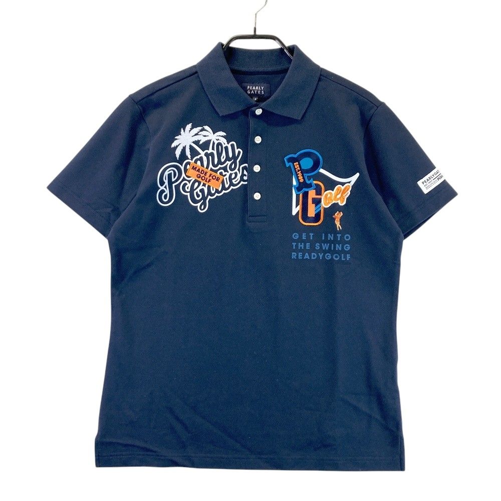 サイズ 4 PEARLY GATES パーリーゲイツ 半袖ポロシャツ ネイビー系 240101558816 ゴルフウェア メンズ ストスト