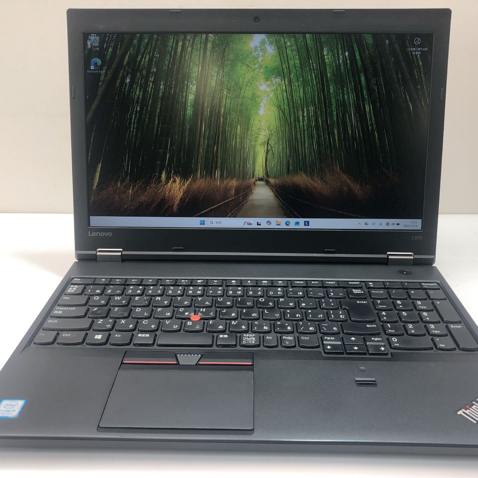 バッテリー良好❣❣ 大画面 Lenovo ThinkPad L 570 Core i 5-7200 U メモリ8 GB DVD カメラ Bluetooth WINDOWS 11