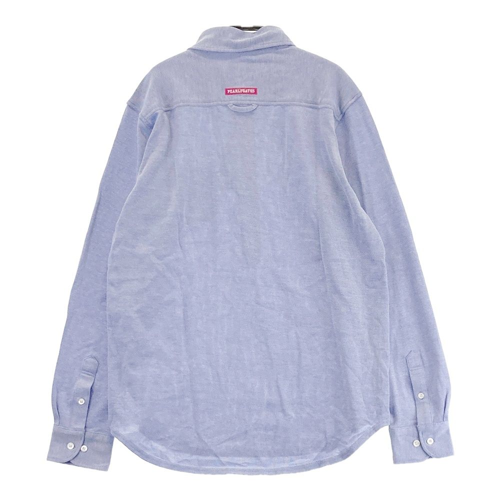サイズ 5 PEARLY GATES パーリーゲイツ 長袖ポロシャツ ブルー系 ゴルフウェア メンズ ストスト