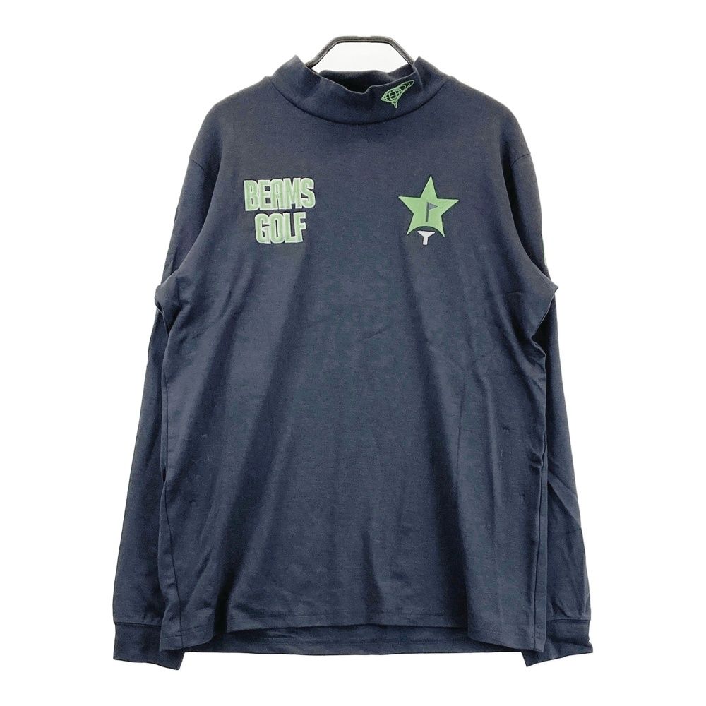 サイズ L BEAMS GOLF ビームスゴルフ 刺繍入り ハイネック長袖Tシャツ グレー系 240101561094 ゴルフウェア メンズ ストスト